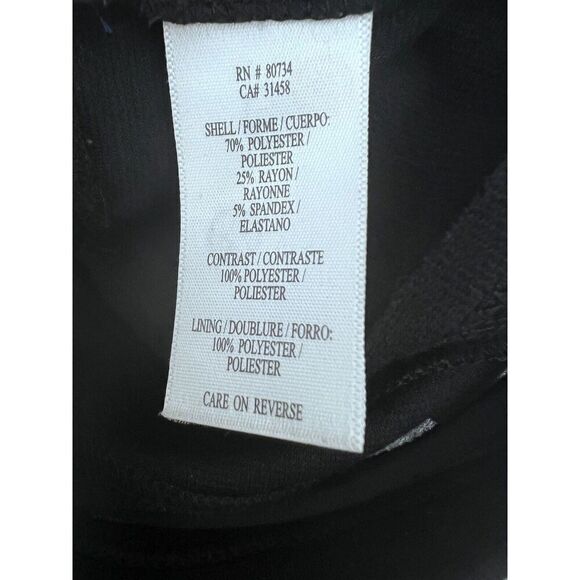 BCBG Cocktail Dress Size 2 Black Sheer Cutout Panel Midi Party A Line Sleeveless - Picture 12 of 13